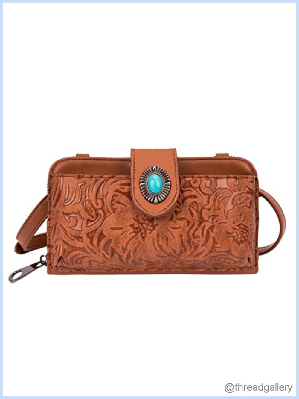 Small Vintage Crossbody Phone Purse Wallet Adjustable Wristlet